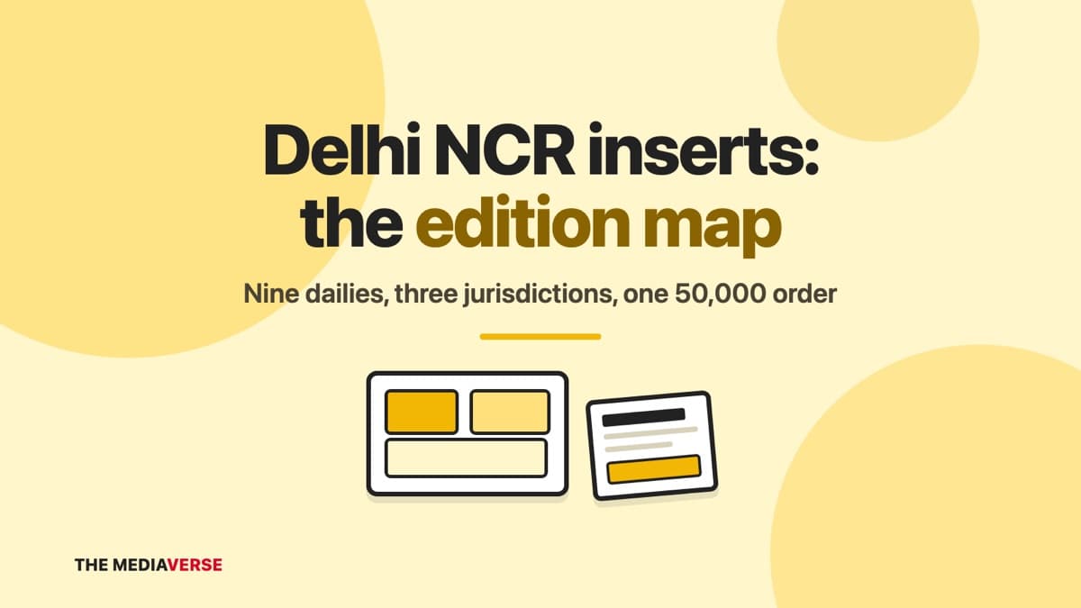 Newspaper Insertion in Delhi NCR (2026): the Edition Map, Not the Pin Code