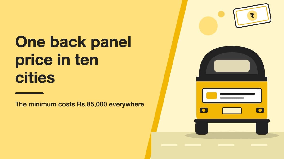 Auto Back Panel Branding in 10 Cities: The 500-Panel Minimum Priced City by City (2026)