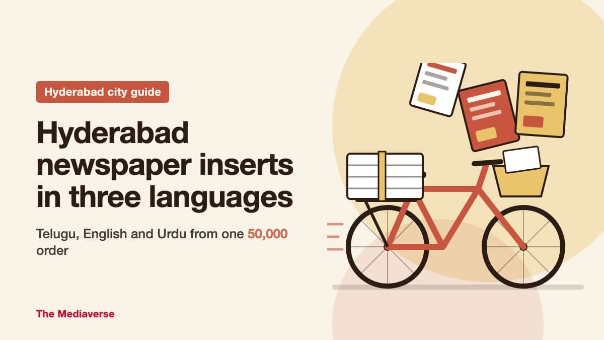 Newspaper Insertion in Hyderabad (2026): One 50,000 Order, Three Languages, Seven Papers