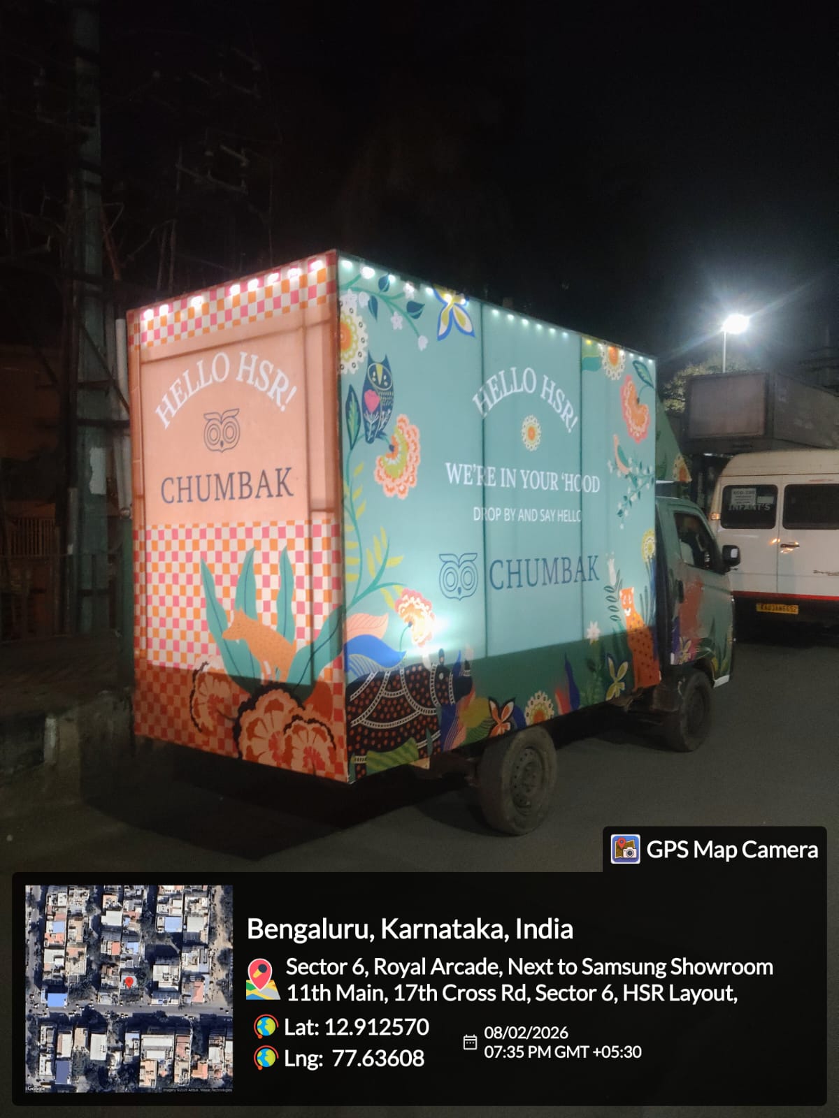 LED mobile van and hood-branded auto rickshaw from a Navratri-season outdoor advertising campaign by The Mediaverse